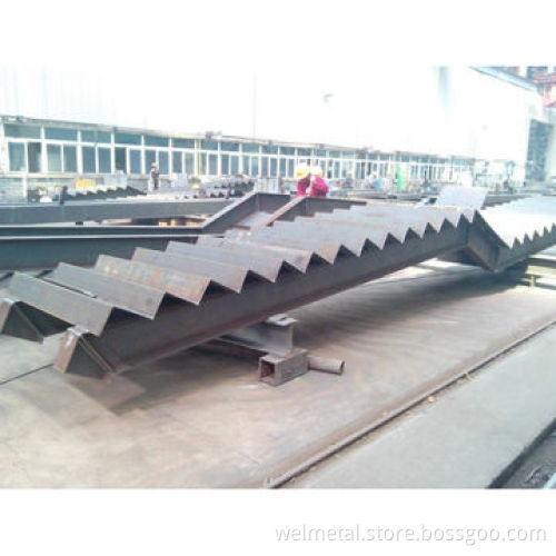 Prefabricated steel structural staircase